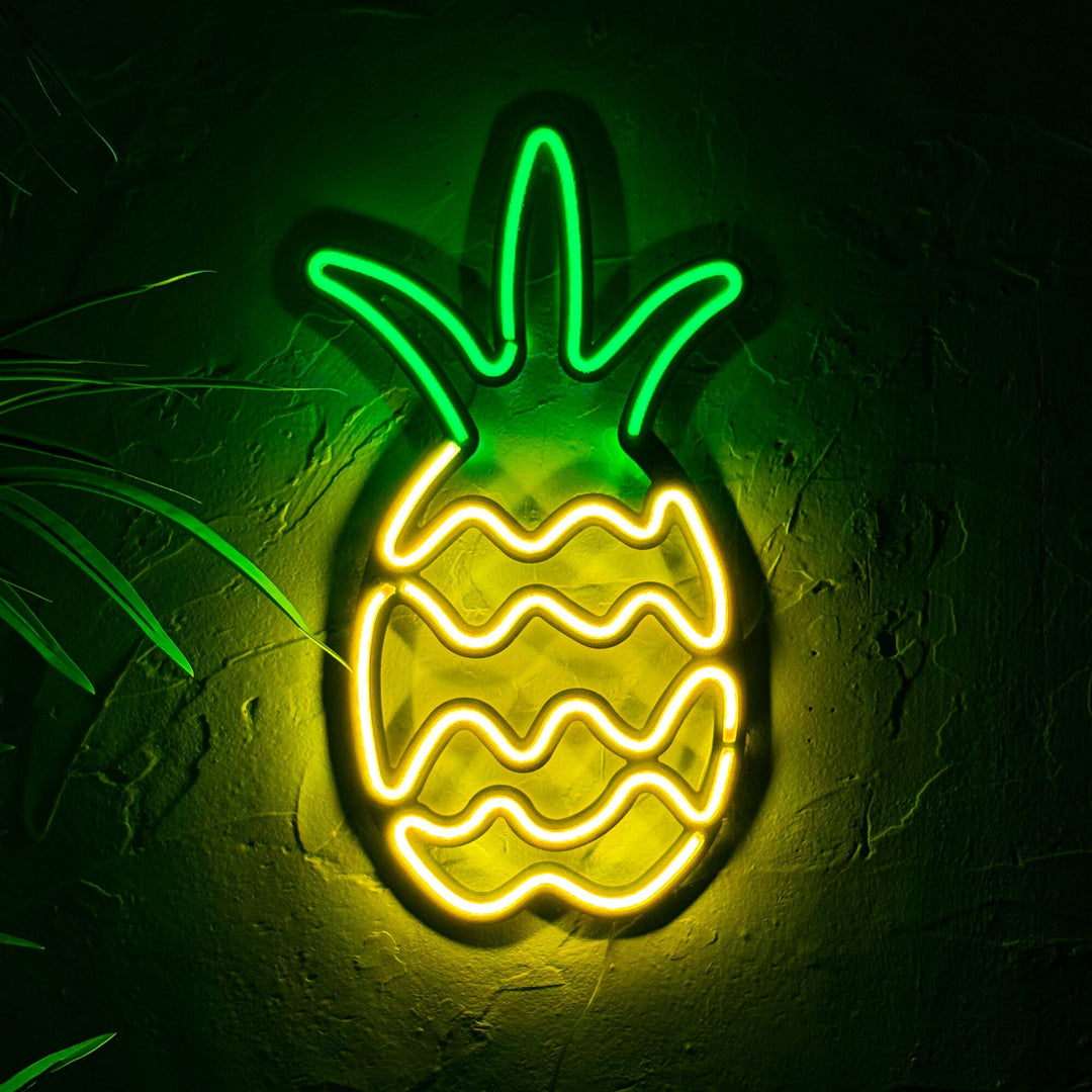 Ananas - Neon Wall Art, | Hoagard